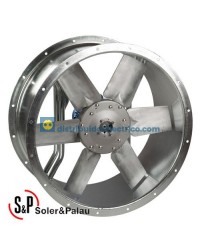 Ventilador Helicoidal Tubular TGT/4-1250-3/-22 Código Camisa corta Soler&Palau