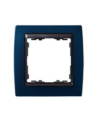 Simon 82814-64 Marco 1 Elem.Azul Metalizado/Zoc.Grafito