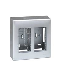 Simon 51000002-033 Caja Superfície 2 Módulos Aluminio